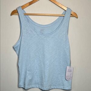 Willow Blossom Light Blue 100% Cotton Tank Top Size M NEW!